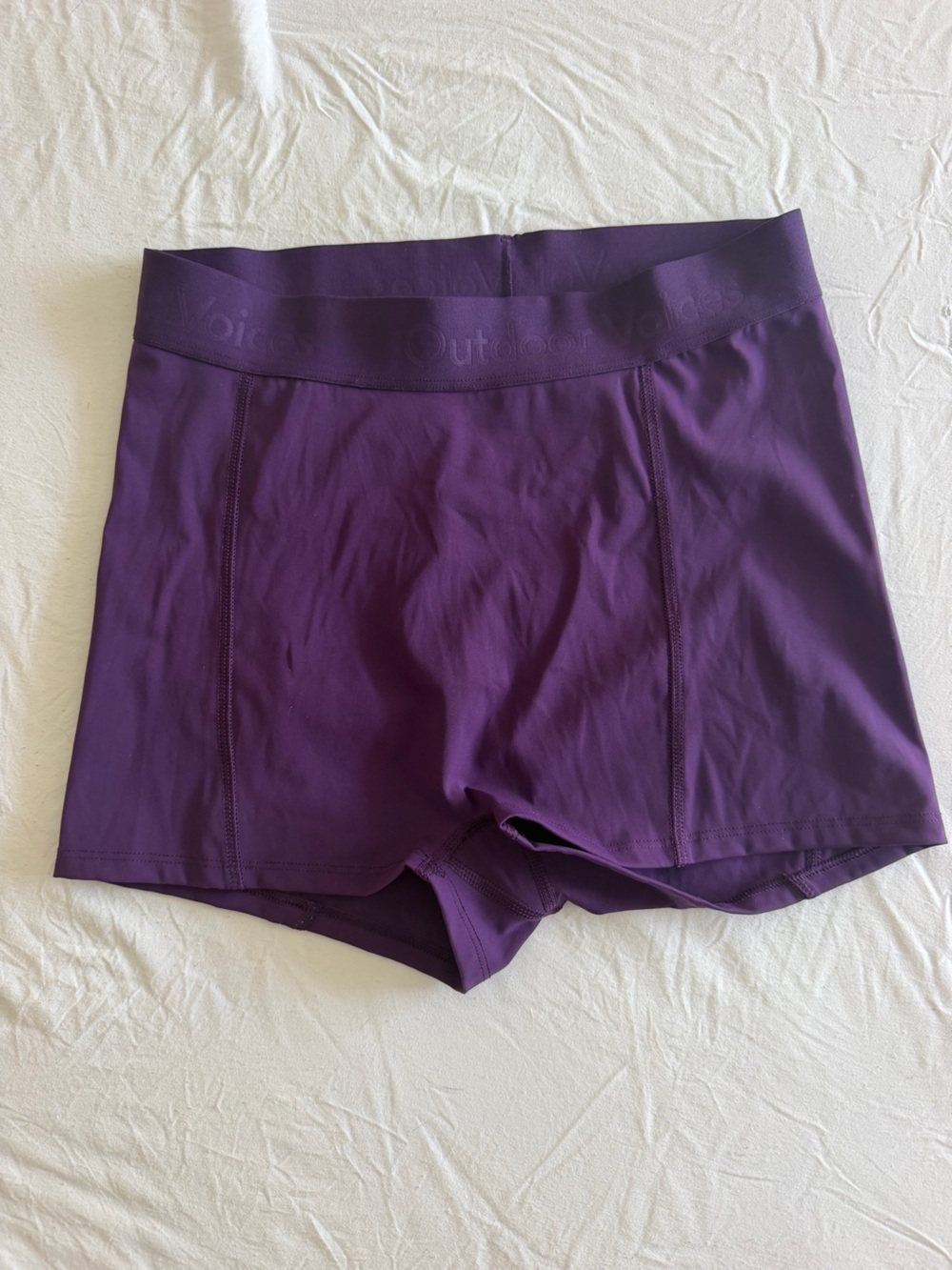 Outdoor Voices Plum High-Rise Bike Shorts